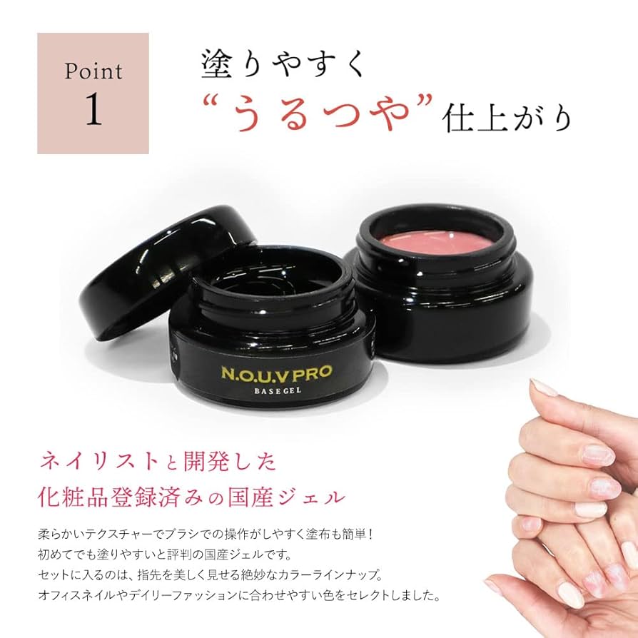 Amazon | ジェルネイル スターターキット 日本製 カラージェル6